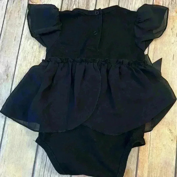 Stephan Baby 3-6 month “Little Black Dress” with pearl detail and tights. - Picture 7 of 8